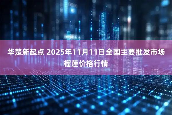 华楚新起点 2025年11月11日全国主要批发市场榴莲价格行情