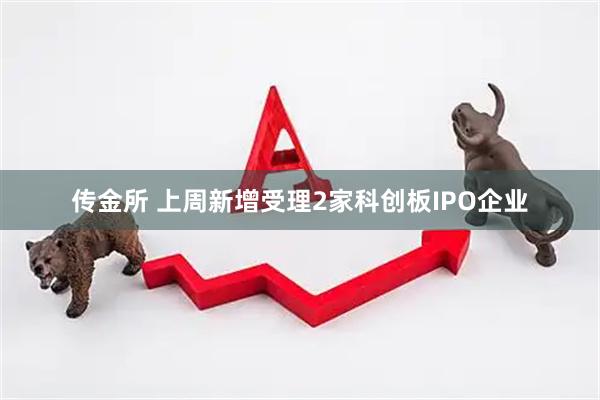 传金所 上周新增受理2家科创板IPO企业