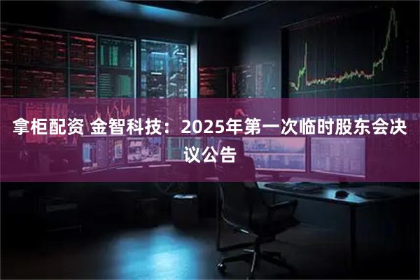 拿柜配资 金智科技：2025年第一次临时股东会决议公告